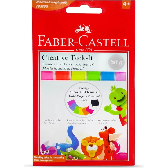 Faber-Castell 5130187094 Tack-It Creative 50GR., Beyaz