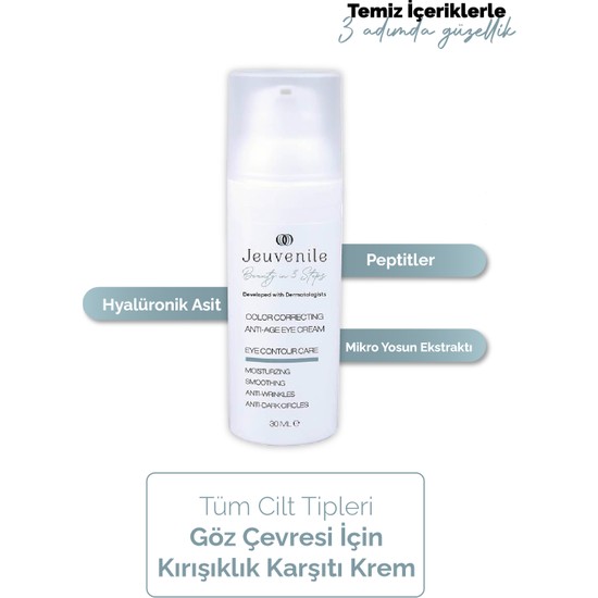 Jeuvenile Göz Çevresi Kırışıklık, Morluk ve Şişlik Karşıtı Fiyatı