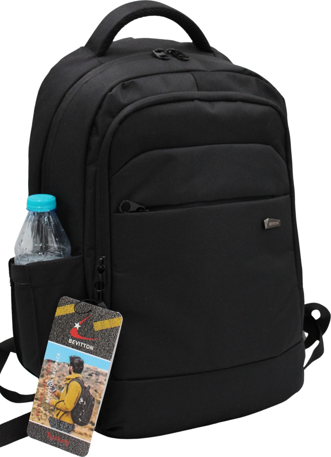 Bevitton Modern Dayanıklı Unisex Siyah Laptoplu Sırt Çantası 9001