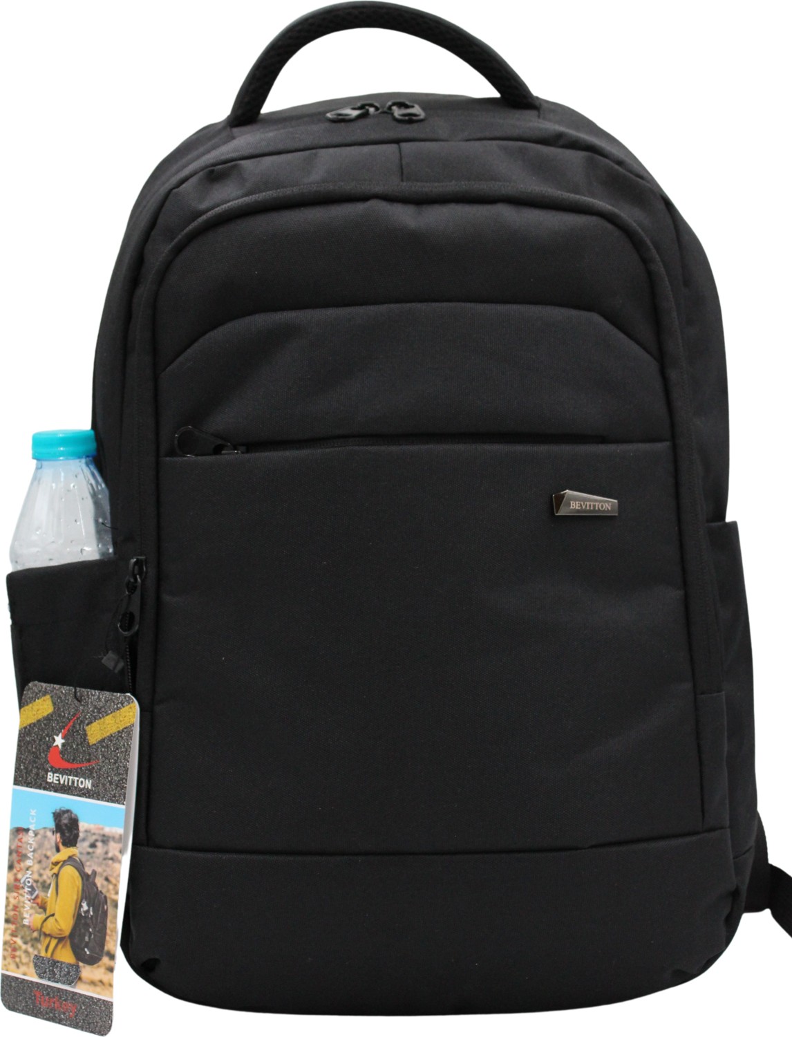 Bevitton Modern Dayanıklı Unisex Siyah Laptoplu Sırt Çantası 9001 görsel 2