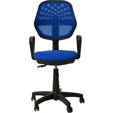Msy Fence Mavi Fileli Ofis Büro Öğrenci Çalışma Koltuğu - Sandalyesi Ergonomik