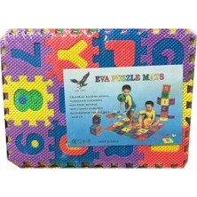 HYD Eva Puzzle Mats Sünger Puzzle Harfli Rakamlı 36 Parça Eğitici Oyuncak