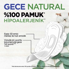 Kotex Natural Hijyenik Ped Pamuk Gece 14'Lü