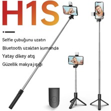 Cep Telefonu Selfie Çubuğu Uzun Bluetooth Hepsi Bir Arada Güzellik Aydınlatması ile Uzaktan Kumanda Çok Fonksiyonlu Tripod