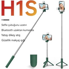 Cep Telefonu Selfie Çubuğu Uzun Bluetooth Hepsi Bir Arada Güzellik Aydınlatması ile Uzaktan Kumanda Çok Fonksiyonlu Tripod