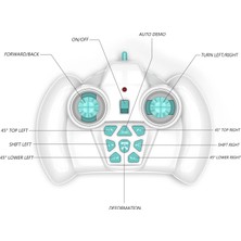 Uboovh 2.4g Hareket Algılama Deformasyon Uzaktan Kumandalı Araba - Mavi (Yurt Dışından)