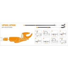 Fiskars Yüksek Dal Kesme UPX86 ve UPX82 Döner Kesim Kafası 1026295