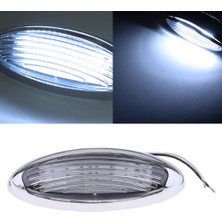 Strade Store 12V LED Oval Dome Iç Tavan Işığı Gümüş Trim ile Tekne Rv (Yurt Dışından)