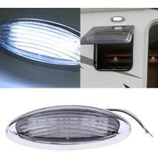 Strade Store 12V LED Oval Dome Iç Tavan Işığı Gümüş Trim ile Tekne Rv (Yurt Dışından)