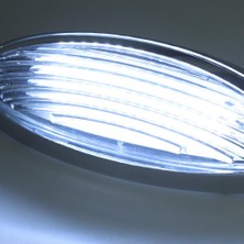 Strade Store 12V LED Oval Dome Iç Tavan Işığı Gümüş Trim ile Tekne Rv (Yurt Dışından)