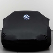 Teksin Volkswagen Passat B6 Sedan (2005-2010) Siyah Otomobil Kumaş Logolu Penye Oto Örtüsü