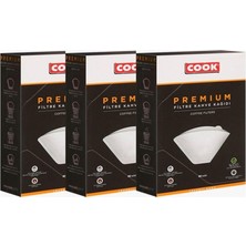 Cook Premium Filtre Kahve Kağıdı Ebat 4 (3 Paket 240 Adet)