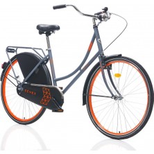 Corelli Senex Kontra Pedal 28 Jant Şehir Bisikleti Gri Turuncu 49 cm Kadro