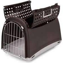 Imac Linus Cabrio Üstü Açılabilen Köpek Pet Taşıma Çantası Antrasit 50X32X34.5 cm