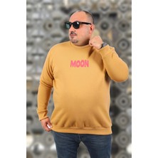 Starbattal Büyük Beden Erkek Sweat Moon 22731 Vizon