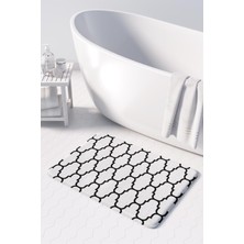 Monnhein  Mikrofiber Banyo Paspası, Kaymaz Taban, Makinede Yıkanabilir, Banyo Halısı (50X80)