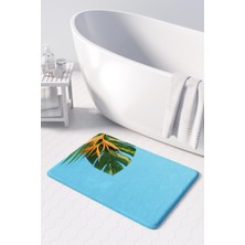 Monnhein  Mikrofiber Banyo Paspası, Kaymaz Taban, Makinede Yıkanabilir, Banyo Halısı (50X80)