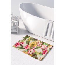 Monnhein  Mikrofiber Banyo Paspası, Kaymaz Taban, Makinede Yıkanabilir, Banyo Halısı (50X80)