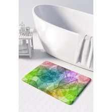 Monnhein  Mikrofiber Banyo Paspası, Kaymaz Taban, Makinede Yıkanabilir, Banyo Halısı (50X80)
