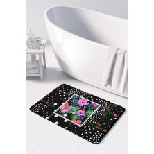 Monnhein  Mikrofiber Banyo Paspası, Kaymaz Taban, Makinede Yıkanabilir, Banyo Halısı (50X80)