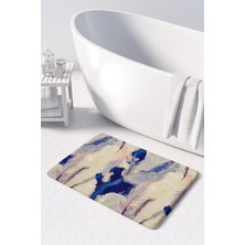 Monnhein  Mikrofiber Banyo Paspası, Kaymaz Taban, Makinede Yıkanabilir, Banyo Halısı (50X80)