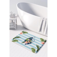 Monnhein  Mikrofiber Banyo Paspası, Kaymaz Taban, Makinede Yıkanabilir, Banyo Halısı (50X80)