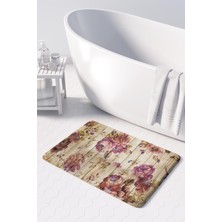 Monnhein  Mikrofiber Banyo Paspası, Kaymaz Taban, Makinede Yıkanabilir, Banyo Halısı (50X80)