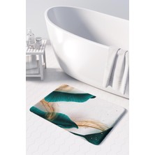 Monnhein  Mikrofiber Banyo Paspası, Kaymaz Taban, Makinede Yıkanabilir, Banyo Halısı (50X80)