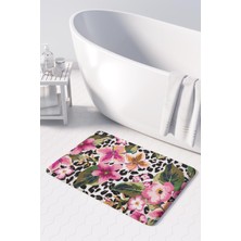 Monnhein  Mikrofiber Banyo Paspası, Kaymaz Taban, Makinede Yıkanabilir, Banyo Halısı (50X80)