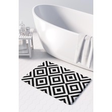 Monnhein  Mikrofiber Banyo Paspası, Kaymaz Taban, Makinede Yıkanabilir, Banyo Halısı (50X80)