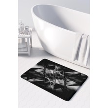 Monnhein  Mikrofiber Banyo Paspası, Kaymaz Taban, Makinede Yıkanabilir, Banyo Halısı (50X80)