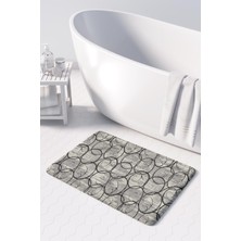 Monnhein  Mikrofiber Banyo Paspası, Kaymaz Taban, Makinede Yıkanabilir, Banyo Halısı (50X80)