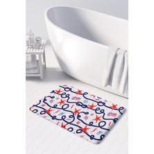 Monnhein  Mikrofiber Banyo Paspası, Kaymaz Taban, Makinede Yıkanabilir, Banyo Halısı (50X80)