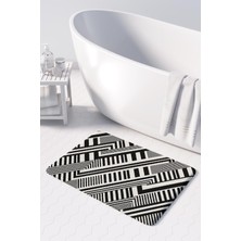 Monnhein  Mikrofiber Banyo Paspası, Kaymaz Taban, Makinede Yıkanabilir, Banyo Halısı (50X80)