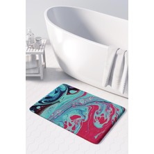 Monnhein  Mikrofiber Banyo Paspası, Kaymaz Taban, Makinede Yıkanabilir, Banyo Halısı (50X80)