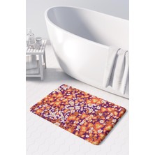 Monnhein  Mikrofiber Banyo Paspası, Kaymaz Taban, Makinede Yıkanabilir, Banyo Halısı (50X80)