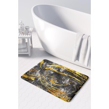 Monnhein  Mikrofiber Banyo Paspası, Kaymaz Taban, Makinede Yıkanabilir, Banyo Halısı (50X80)