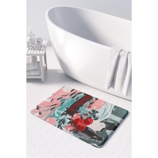 Monnhein  Mikrofiber Banyo Paspası, Kaymaz Taban, Makinede Yıkanabilir, Banyo Halısı (50X80)