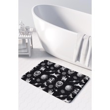 Monnhein  Mikrofiber Banyo Paspası, Kaymaz Taban, Makinede Yıkanabilir, Banyo Halısı (50X80)