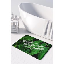 Monnhein  Mikrofiber Banyo Paspası, Kaymaz Taban, Makinede Yıkanabilir, Banyo Halısı (50X80)