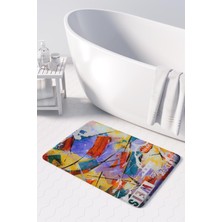Monnhein  Mikrofiber Banyo Paspası, Kaymaz Taban, Makinede Yıkanabilir, Banyo Halısı (50X80)