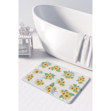 Monnhein  Mikrofiber Banyo Paspası, Kaymaz Taban, Makinede Yıkanabilir, Banyo Halısı (50X80)