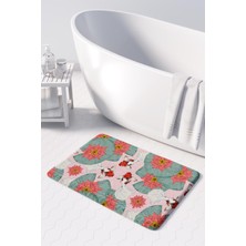 Monnhein  Mikrofiber Banyo Paspası, Kaymaz Taban, Makinede Yıkanabilir, Banyo Halısı (50X80)