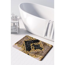 Monnhein  Mikrofiber Banyo Paspası, Kaymaz Taban, Makinede Yıkanabilir, Banyo Halısı (50X80)