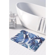 Monnhein  Mikrofiber Banyo Paspası, Kaymaz Taban, Makinede Yıkanabilir, Banyo Halısı (50X80)