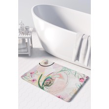 Monnhein  Mikrofiber Banyo Paspası, Kaymaz Taban, Makinede Yıkanabilir, Banyo Halısı (50X80)