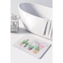 Monnhein 2'li Takım Banyo Paspası, Kaymaz Taban, Makinede Yıkanabilir, Banyo Halısı