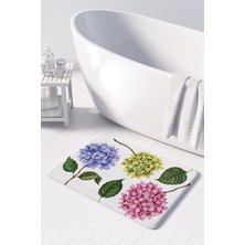Monnhein 2'li Takım Banyo Paspası, Kaymaz Taban, Makinede Yıkanabilir, Banyo Halısı