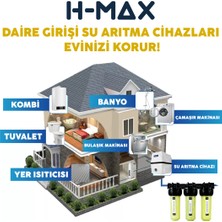 H-Max Proper Tortu, Klor ve Kireç Önleyici 10 Inç 3lü Daire Girişi Arıtma Cihazı - 0032