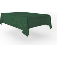 Goccia Kadife Dokulu Masa Örtüsü Yeşil Rengi